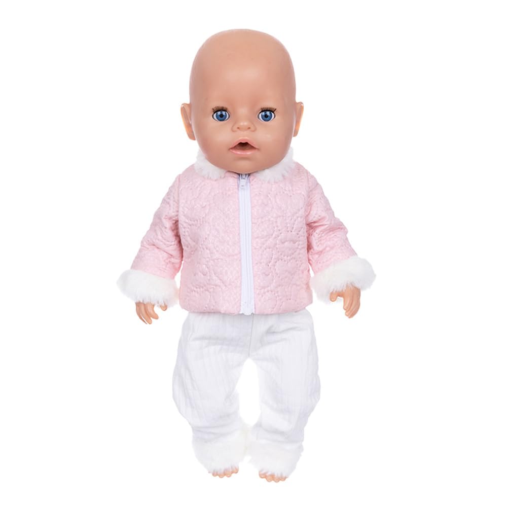 NIXNUT Doll Clothes Winter Outfit Cotton Coat Jacket Pants Skirt Suit for American Girl Doll 18 inch, free size - Image 4