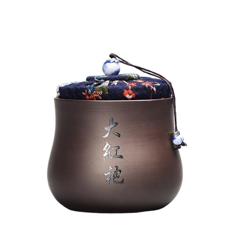 CMBSSTFC Boîtes de Cuisine Boîtes de thé de Sable Violet Pot de Stockage en céramique Boîte à thé Pot scellé Conteneur de thé Pot de Bonbons Organisateur de thé Réservoir de Stockage de Caddie à thé