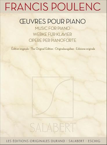 Œuvres pour Piano Édition Originale