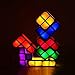 Justup Lampada Tetris 3D DIY LED Tetris luce notturna impilabile 7 colori sensore Locking lampada da tavolo magica puzzle giocattolo per la camera dei bambini e ragazzi decorazione (Tetris Lampe)
