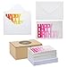 48 Pack 4x6-inch Happy Birthday Cards with Envelopes - Bulk Gift Set for Kids, Students and Teachers (6 Colorful Assortment)