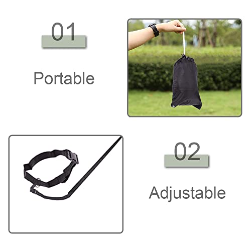 wiiAiloo Running Parachute Speed Parachute Resistance Training with Adjustable Strap Improve Sprint Speed and Agility for Football Basketball Cycling Training - Thumbnail 3