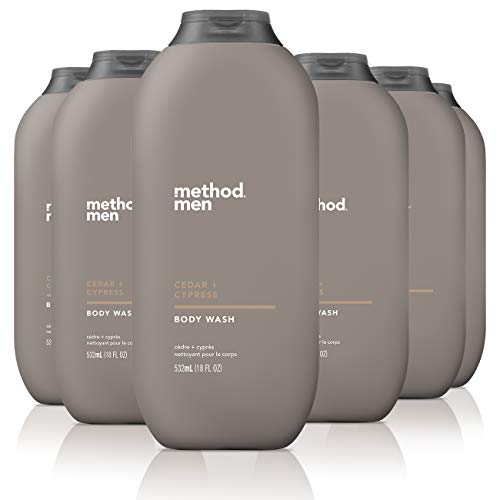Method Men Body Wash, Cedar + Cypress, Paraben And Phthalate Free, 18 Fl Oz (Pack Of 6) #TOP3