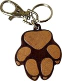 Etabeta Artigiano Toscano Porte clé Patte Chien en cuir véritable coloré à la main Made in Italy (Pcb 1)