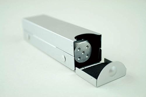 Miniatura 7 de eoocvt 5 en 1 de aleación de aluminio de precisión de dados de metal sólido para fiesta de póquer, juguete portátil para hombre, regalo de novio,