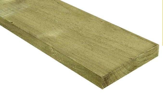 6x1 Tanalised Timber Boards 150mm x 22mm in Various Sizes Free Delivery (20, 2.4m)