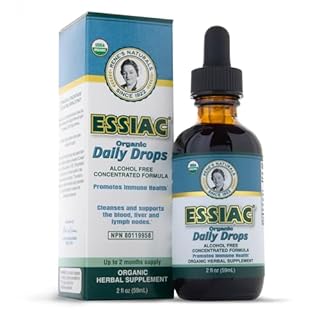 Essiac Original Tea USDA Organic Daily Drops for Enhanced Lymphatic Drainage and Immune Support | Alcohol Free Concentrated Formula | 2oz (59ml)