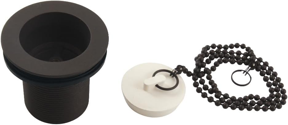 1.5 in. Chain & Stopper Tub Drain with 2 in. Body Thread Oil Rubbed Bronze
