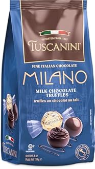 Tuscanini Fine Italian Milk Chocolate Truffles, Milano, 5.4oz | Gourmet Italian | Premium Gift | Perfect for Holidays & Celebrations