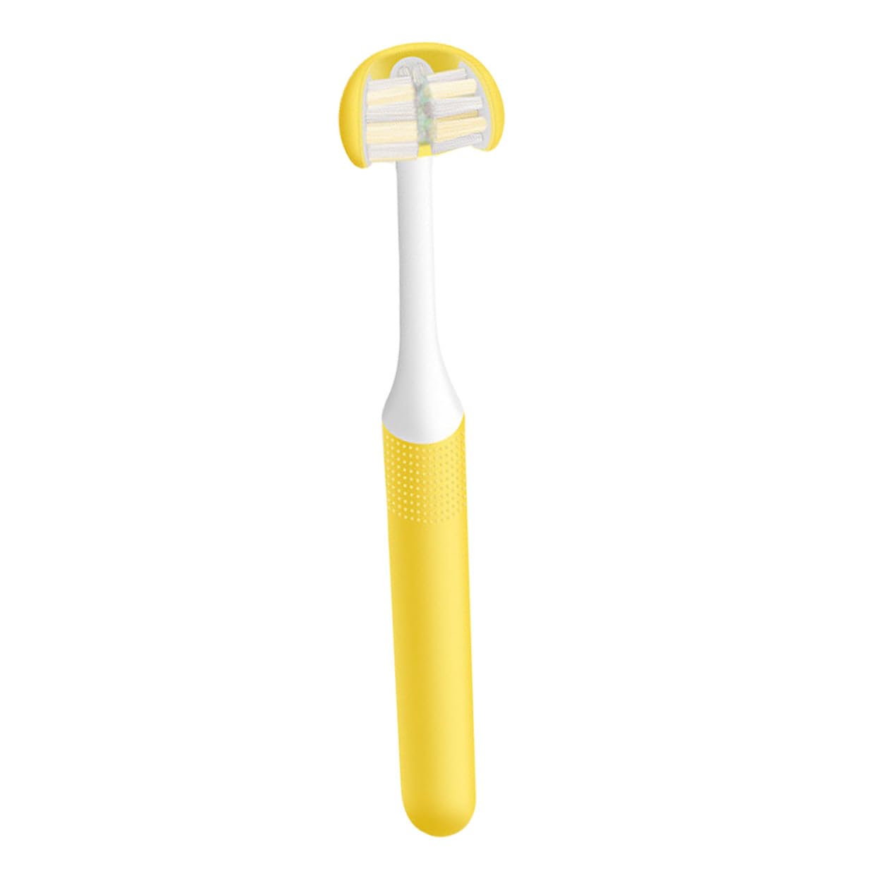 Hohopeti Spazzolino da Denti Pulizia Profonda e Cura Orale a Casa per Adulti Materiale Pp Design Avvolgente a 3 Lati, Setole Morbide