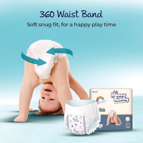 Image of Honey Bunny Baby Diaper Pants Super Soft Dry Plus 12 Hour protection XXL-96