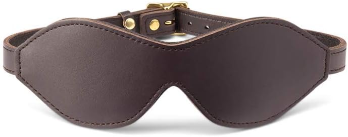 Brown Leather Blindfold