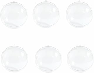6個大きい（10/12/14/16/20cm） プラスチックボール 透明 中空 球 オーナメン (14CM)