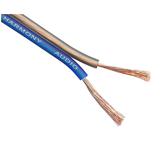Harmony Audio HA-SW16BLU-20 16 Gauge CCA Car Home Stereo Matte Blue Speaker Wire Cable 20 Feet