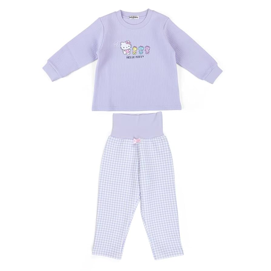 ハローキティパジャマ　キティちゃんパジャマ　Sanrio サンリオ　サッカ生地 Amazon.co.jp: [サンリオ] キッズキルトパジャマ 100cm ハロー
