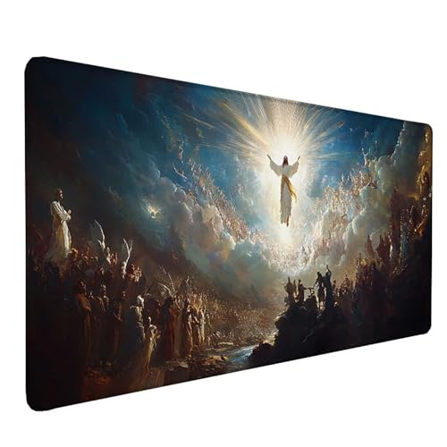 Tapis de souris XXL 1500x800mm blanc imperméable pour bureau chic