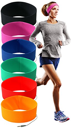 RunPhones Classic Exercise Headphones | Ideal for All Workouts | Precise Sound, Slim Speakers In a Moisture-Wicking Headband |New Model 2017 (Cool White, Medium)