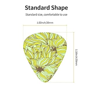Lot de 12 médiators de guitare avec motif floral abstrait pour guitare basse électrique, acoustique, cadeau idéal pour les amateurs de guitare acoustique, avec boîte - Les Beatles, Paul McCartney, John Lennon, RIngo Starr, George Harrison Lot de 12 médiators de guitare avec motif floral abstrait pour guitare basse électrique, acoustique, cadeau idéal pour les amateurs de guitare acoustique, avec boîte – Image 5