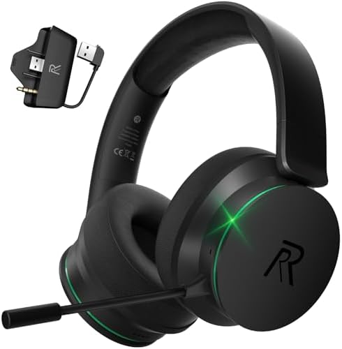 RYR Wireless Gaming Headset for Xbox Series X|S, Xbox One, PS5, P...