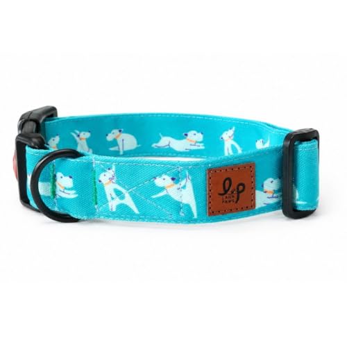 Image of Lana Paws Doga Fabric Dog Collar, Lightweight & Durable Belt for Medium Dog Breeds