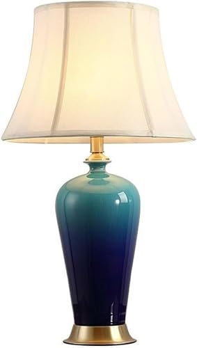 Bedroom Bedside Chinese Style Ceramic Table Lamp American Living Room