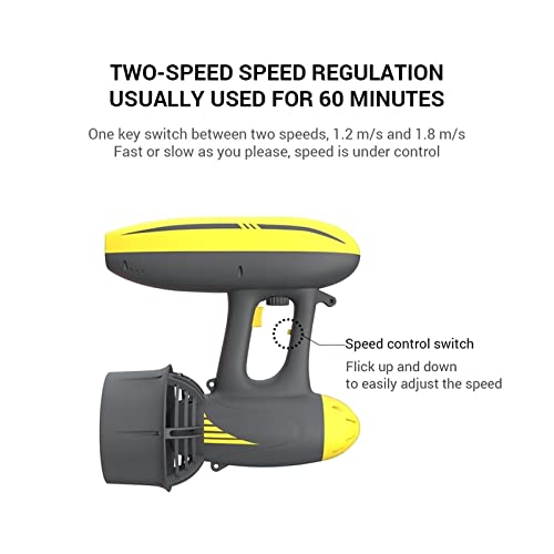 Onderwaterscooter met lange batterijduur, 650w Onderwater Duik Scooter Duiken Zeewater Zee Scooter Outdoor Onderwater Sportuitrusting Gemakkelijk te dragen en te bedienen - Image 3