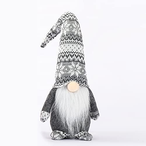 BENGZAN Décorations de Noël Ornement de GNOME en Peluche de Noël Statue de Nain suédois Fait à la Main Décorations de Maison d'elfe de Vacances 16 Pouces Cover