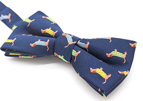 Carahere Boys Handmade Pre-Tied Bow Ties Novel Fun Pattern Bow Ties For Kids Orange Green Yellow thumb #4