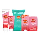 Lume Whole Body Deodorant For Women &amp; Men - Starter Pack - Solid Stick, Invisible Cream Tube, Acidified Body Wash Mini &amp; Deodorant Wipes - Aluminum &amp; Baking Soda Free Odor Control (Peony Rose)