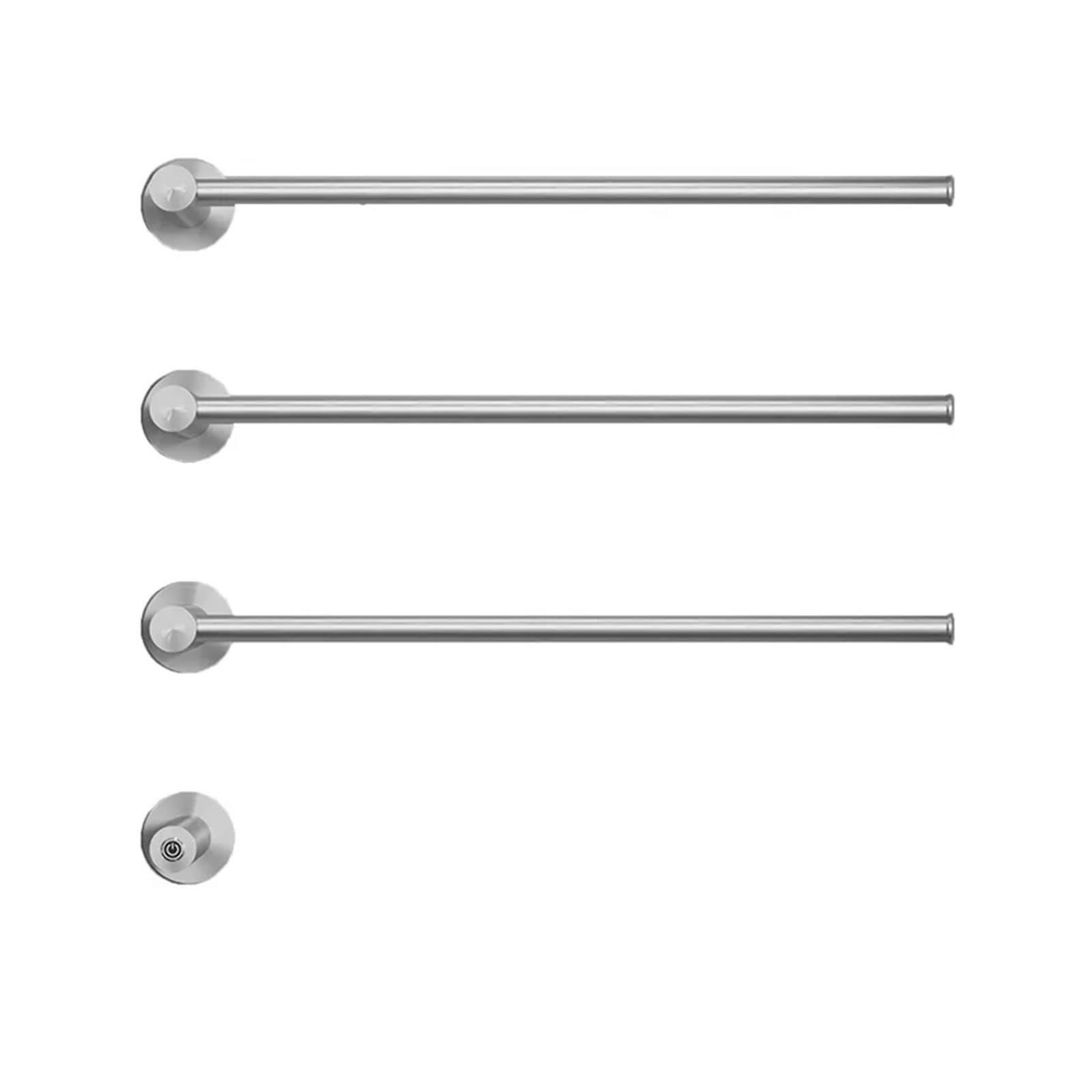 Porte-serviettes chauffant dissimulé en acier inoxydable pour rangement de salle de bain
