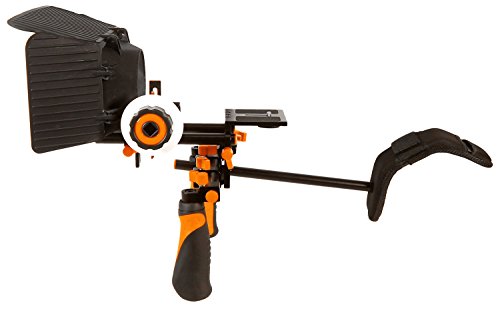 Ivation Pro Steady Dslr Complete Movie Rig With Shoulder Mount And Follow Focus System And A Matte Box Shading Card For All Dslr Cameras & Video Camcorders (Orange) #TOP1
