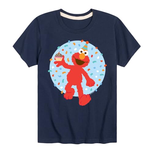 Sesame Street - Elmo Confetti Cupcake - Toddler and Youth Short Sleeve Graphic T-Shirt