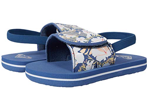 Image of Roxy Girl's TW Finn Sling Back Flip Flop Sandal Sandal, NAVY DREAM, 7 M M US Toddler