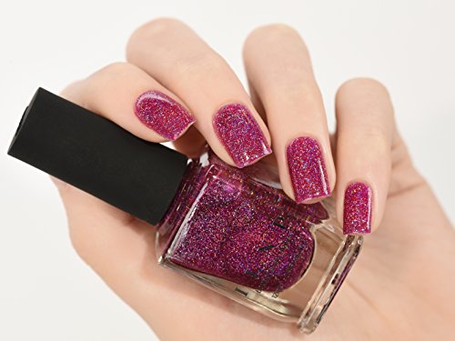 Image of ILNP Valerie - Mulberry Holographic Sheer Jelly Nail Polish