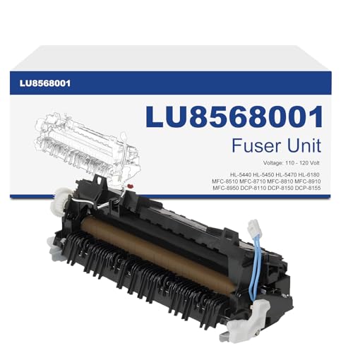 LU8568001 Fuser Unit Replacement for Brother HL-5440 HL-5450 HL-5470 HL-6180 MFC-8510 MFC-8710 MFC-8810 MFC-8910 MFC-8950 DCP-8110 DCP-8150 DCP-8155 Printer, (110V / 120V)