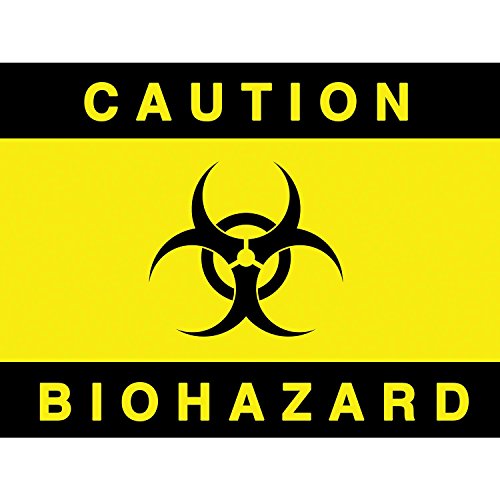 Affiche Poster Caution Biohazard Danger format B 91x69cm aux contrastes saisissants