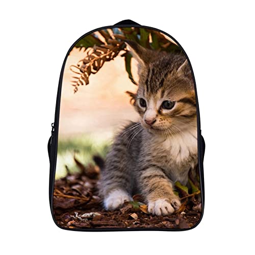 Sac à dos d'école enfants motif chat cool imprimé 3D pour la rentrée des classes