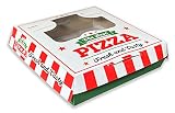 Olympak Individual Pizza Box | Disposable Mini Pizza Box with Clear Window | Easy Clamshell, Thick &
