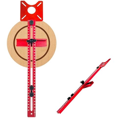 Router Circle Cutting Jig for 4 in 1 Router Milling Groove Bracket, Multifunctional Cabinet Hardware Router Guide Router Jigs for Woodworking, Router Circle Jig Router Dado Jig (1) Cover