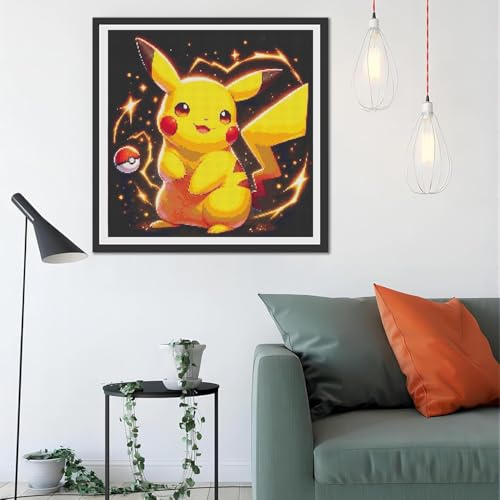 Image of JAKI Diamond Art Painting Kits for Adults-5D DIY Cartoon Diamond Art for Adults,Full Drill Diamond Art Kits for Gift Home Wall Decor(12x12inch)