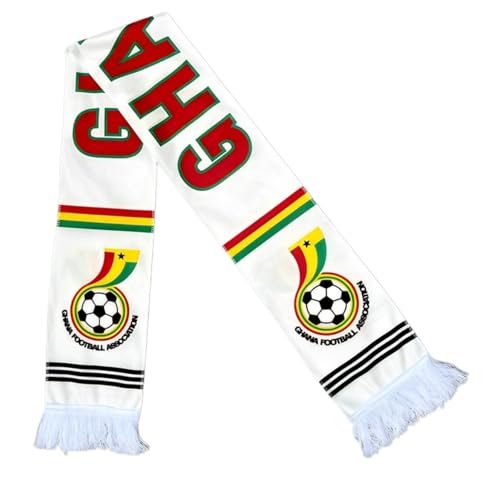 ISFIBA World Cup 2026 Soccer Scarf – 48 Teams All Teams Double-Sided Print Knit Fan Scarf Unisex (Ghana)