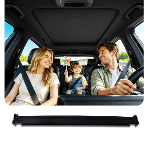 WIN WORLD Panoramic Sunroof Sunshade Front Section Compatible with Mercedes-Benz C200 C260 C300 2015-2022, Sunroof Shade Curtain Replacement, OEM A20578057001C51, Black