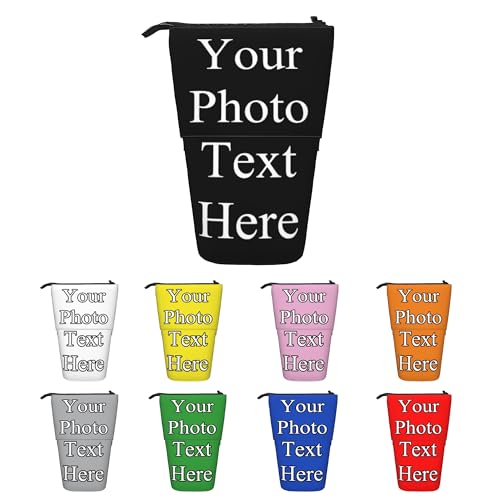 Estuche de lápices personalizado para niñas y niños, estuche telescópico personalizado para lápices, bolsas de cosméticos, organizador de escritorio para adultos, suministros escolares y de oficina