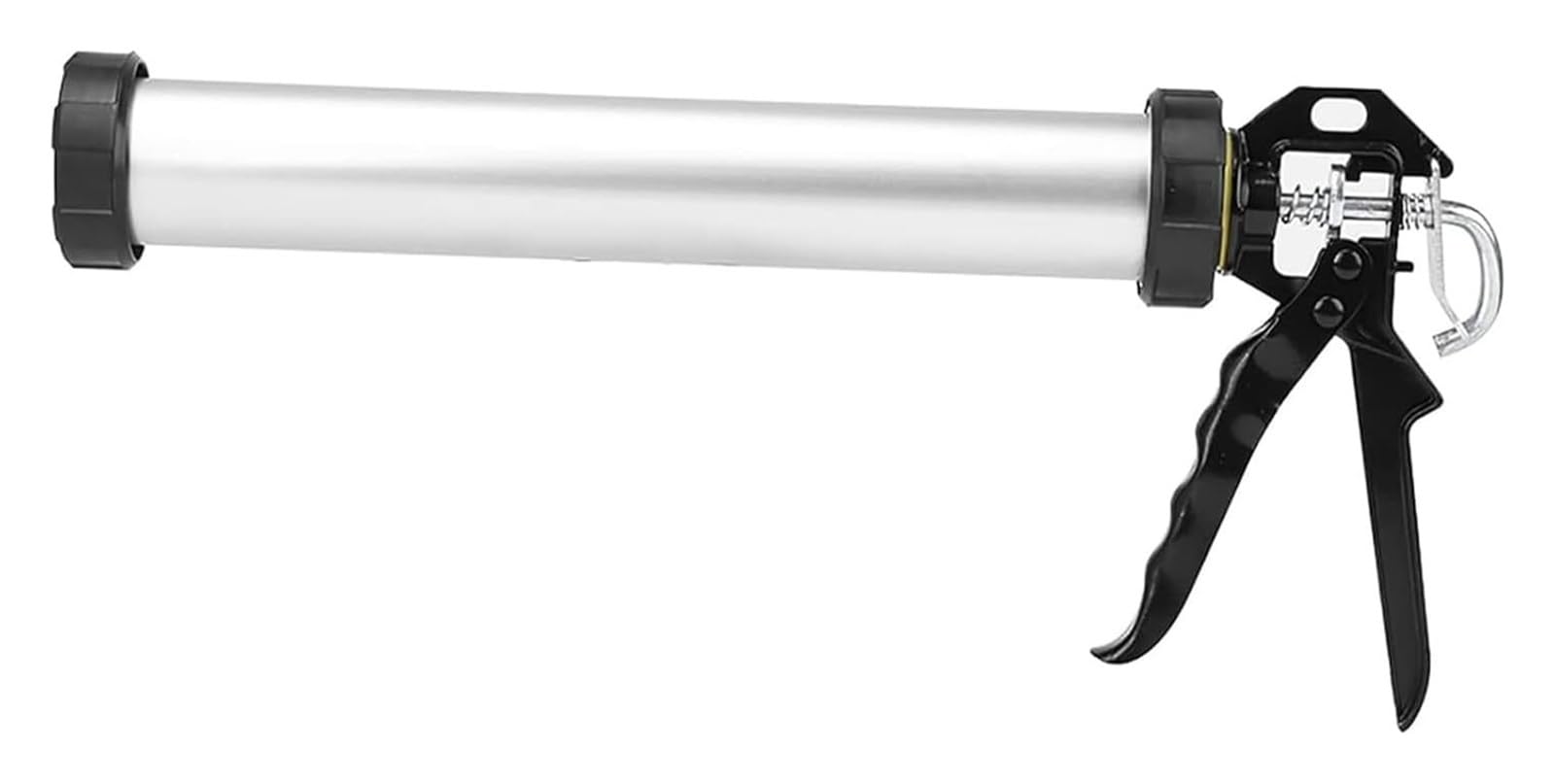 Twin Cartridge Caulking Gun,600Ml Cartridge Gun,with 10 Nozzles, Professional Closed Manual Gun for Caulking and Glass Glue