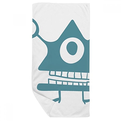 Serviette bain douce Univers et Cyclope Alien créature débarbouillette 35x70cm