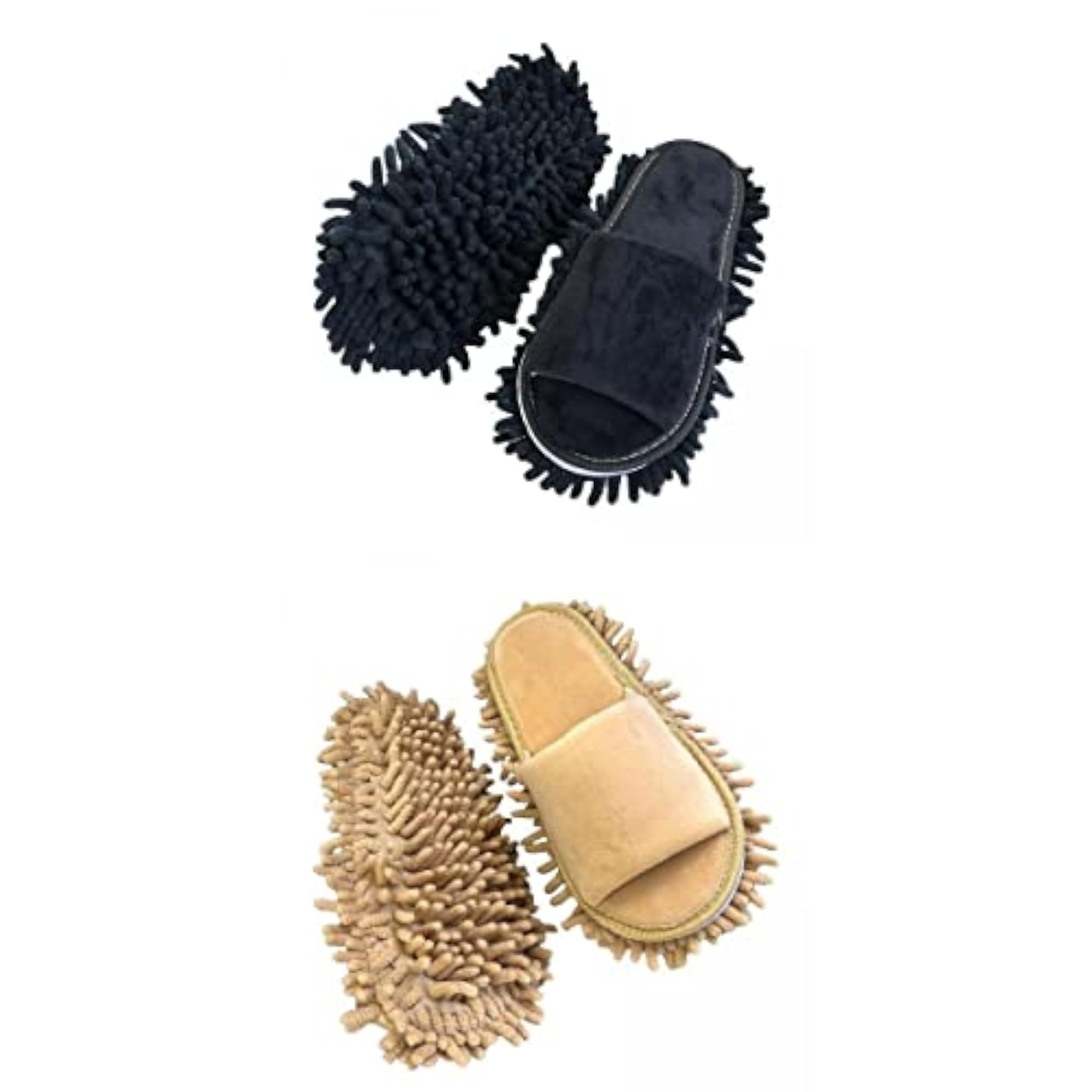 2Pcs Mop Slippers for Household Cleaning, Soft and Comfortable