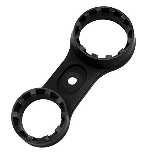 Longdex Bicycle Wrench Plastic Double Head Front Fork Repair Spanner Remover Repair Tool for SR Suntour XCT XCM XCR