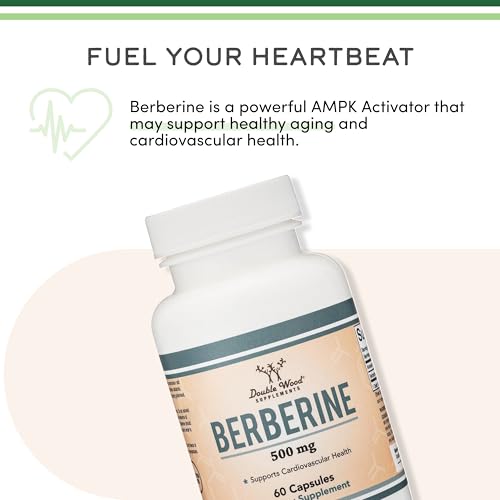 image for Double Wood Supplements Berberine Supplement 500mg, High Purity 97% HC