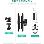 SEVAM-Action-360Camera-Mount-for-Motorbike-Handlebar-Holder-Bracket-Metal-Stand-GoPro-Hero109876543-Action-Cameras-Accessory-Fits-Bicycle-Motorcycle-Handlebar-Holder