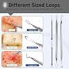 Professional Pimple Popper Tool Kit,10 PCS Blackhead Remover Kit,Extractor Acne Removal Kit for Easy Removal for Pimples,Comedone Extractor Tools for Removing Zit,Acne Removal Kit (Silver)
